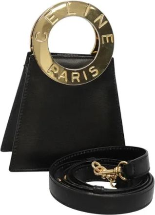 Celine Pre-owned Mini Schoudertas - Dames - Vintage Mini Tas - Zwart - ONE Size - Leer - Vintage