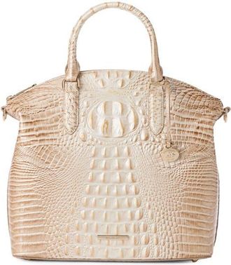 Brahmin Large Duxbury Croc Embossed Leather Satchel in Contour at Nordstrom