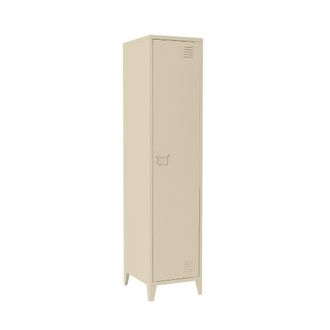 Dmora Armario De Columna Mirtillo, Mueble Alto Para Ba&ntilde;o O Cocina, Armario Alto Multifuncional, Gabinete Multiusos, 38x38 H180 Cm, Crema - Dmora