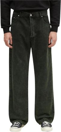 Aries Acid Wash Batten Jean - Heren - Loose Fit Jeans - Groen - W34 - Katoen - Jeans