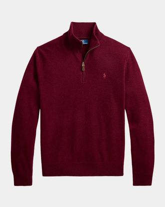 Polo Ralph Lauren Men & apos;s Wool Quarter-Zip Sweater