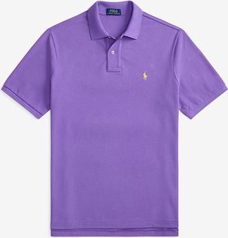 Polo Ralph Lauren Polohemd aus Baumwollpiqué mit Pony-Stickerei Custom Slim Fit
