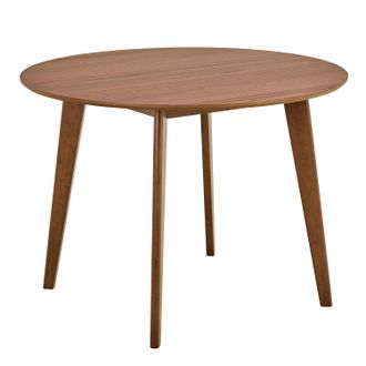 Furniture To Go Roxby Round Dining Table in Walnut 120x76cm | Size: 120x76 cm