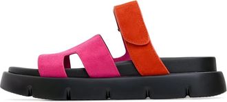 Cesare Gaspari Platform Mules Kati - Roze - Dames - Sandalen - Roze - 41 EU - Leer - Schoenen