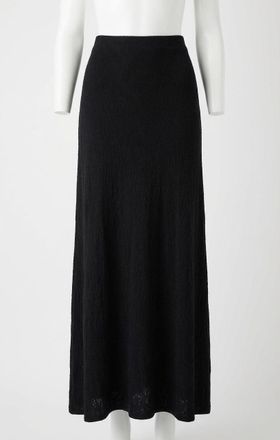 Z Supply Tibi Mesh Maxi Skirt In Black