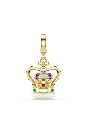Swarovski Minions Crown Crystal Charm in Gold/Multi at Nordstrom