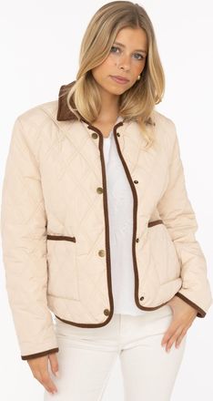 Zwillingsherz Steppjacke ZWILLINGSHERZ Classic, Damen, Gr. XXL, hellbeige, Obermaterial: 100% Polyester, Jacken Steppjacke, Kordkragen, Knopfleiste und Taschen