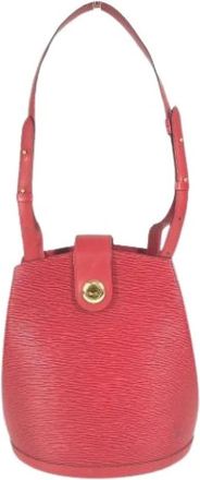 Louis Vuitton Pre-owned Vintage Bucket Bag - Dames - Vintage Tas - Rood - ONE Size - Leer - Vintage
