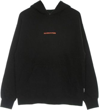 PROPAGANDA Icon Hoodie Lichtgewicht Zwart/Oranje - Heren - Hoodies - Zwart - XL - Katoen - Hoodies & sweatvesten