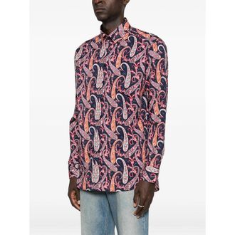 Etro Camicie Blu, Rosa-Uomo