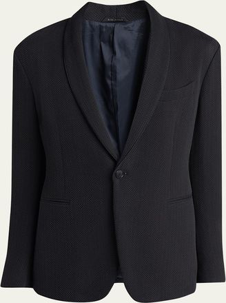 Giorgio Armani Mens Honeycomb Shawl Sport Coat