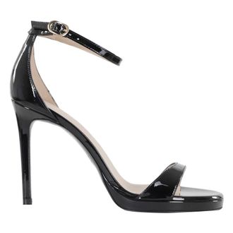 Stuart Weitzman High Heel Sandals, female, Black, Size: 7 1/2 US Nudist Platform Sandal