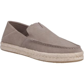 Toms Toms Alonso 100% Cow Mens Dune Espadrilles - Grey - Size UK 11