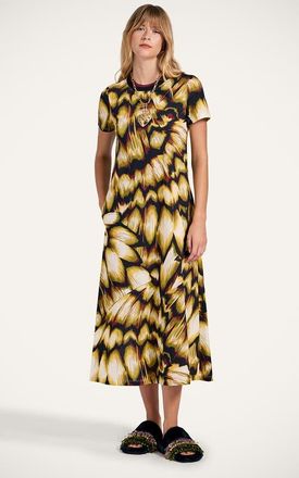 La DoubleJ Sporty Swing Dress in Monarch Black at Nordstrom, Size Xx-Large