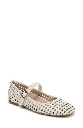Vionic Alameda Woven Mary Jane Flat in Ivory at Nordstrom, Size 9.5