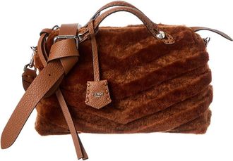 Fendi Dnu Pack Fendi By The Way Selleria Shearling Satchel