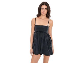 Free People Movement Hot Shot Strappy Romper Womens Shorts Black : MD (Womens 8-10), Spandex/Cotton