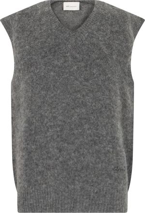 Ami Grey V-Neck Sweater