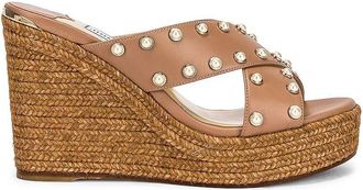 Jimmy Choo London Womens Dovina 100mm Wedge Heels, Brand Size 34 ( US Size 4 )
