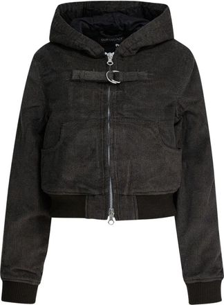 Our Legacy Bomberjack met capuchon en D-ring detail - Dames - Bomber jackets - Bruin - XS - Jassen