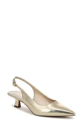Franco Sarto Jaden Pointed Toe Slingback Pump in Platino at Nordstrom, Size 7.5
