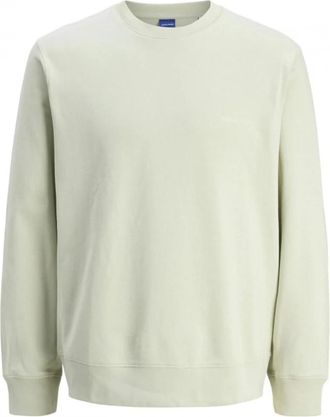 Jack & Jones Jorvarenna Sweatshirt - Heren - Sweatshirts - Groen - L - Katoen - Hoodies & sweatvesten