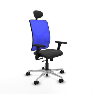 Piqueras y Crespo Silla Piqueras Y Crespo Motilla Azul Tela Cuero Sint&eacute;tico