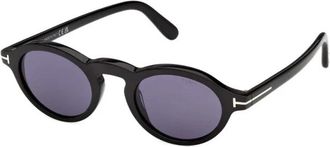 Tom Ford Aristotle Zonnebrillen - Heren - Zonnebrillen - Zwart - 48 MM - Accessoires