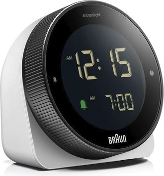 Braun Bc 24 W Dcf Despertador Blanco Con Pantalla Led Verde