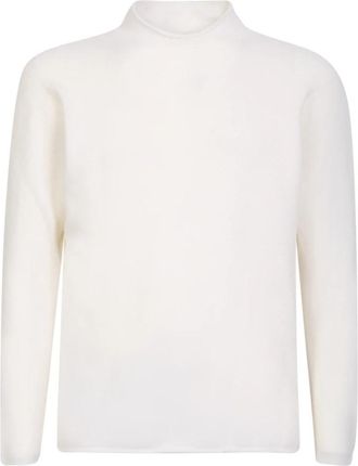 Original Vintage Emer Ribgebreide Turtleneck - Heren - Coltruien - Wit - S - Truien & Vesten