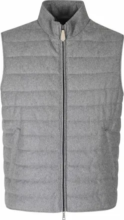 Seventy Chaleco de franela de lana - Jackets - Hombre - Gris - 2XL