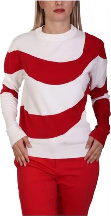 Marella Sweatshirts & Hoodies > Sweatshirts - Dames - Ronde hals truien - Wit - S - Truien & Vesten