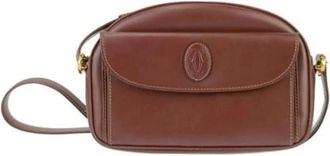 Cartier Pre-owned Shoulder Bags, female, Brown, Size: ONE SIZE Pre-owned Leather shoulder-bags
