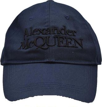 Alexander McQueen Hats - Heren - Petten - Blauw - M - Accessoires