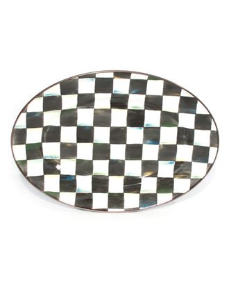 MacKenzie-Childs Large Courtly Check Oval Platter