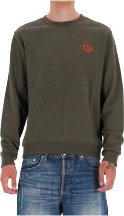 A.P.C. Standard Rue Madame Sweatshirt - Heren - Sweatshirts - Groen - XL - Katoen - Hoodies & sweatvesten