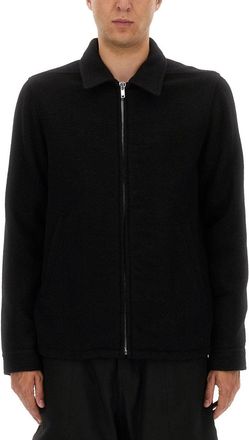 Rick Owens New Wool Shirt Jacket - Black