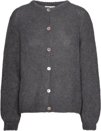 Americandreams Susan Alpaca Cardigan - Dames - Vesten - Grijs - M - Wol - Truien & Vesten