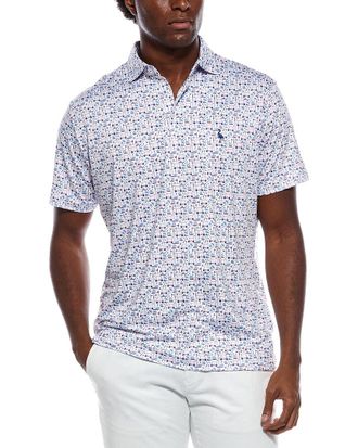 Tailorbyrd Tailorbyrd Hole-In-One Printed Performance Polo Shirt