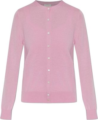 Poss&eacute; Finn Cardigan - Dames - Vesten - Roze - L - Wol - Truien & Vesten