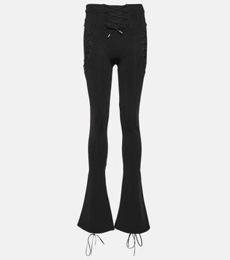 Off-white Laced cutout flared pants