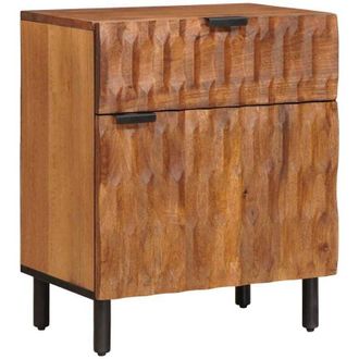 vidaXL Bedside Cabinet Brown 50 x 33 x 60 cm Solid Mango Wood vidaXL