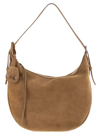 Fabiana Filippi Bolso hobo largo de ante con detalle de rombos de Fabiana Filippi