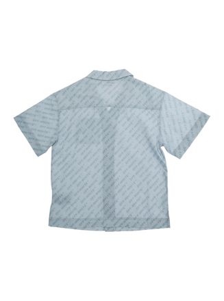 Off-white Boys Shirt Light Blue Cotton For Kids