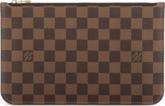 Louis Vuitton Pouch Damier Azur con zip anni 2000 - Marrone