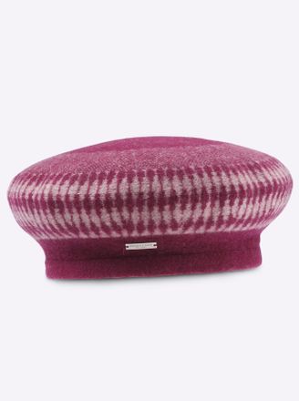 Casual Looks Baskenm&uuml;tze CASUAL LOOKS, Damen, rot (bordeaux), Wolle, M&uuml;tzen Baskenm&uuml;tze