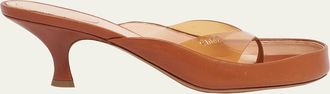 Chlo&eacute; 55mm PVC Leather Thong Sandals
