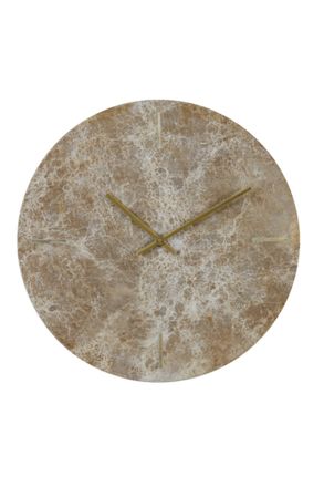 Light & Living Reloj Light & Living Moreno De Piedra Con M&aacute;rmol Marr&oacute;n - &Oslash;43 Cm