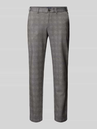 Christian Berg Regular Fit Chino mit G&uuml;rtelschlaufen in Mittelgrau, Gr&ouml;&szlig;e 48