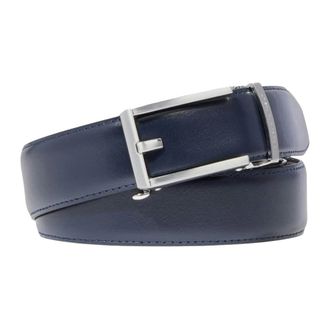 Piquadro No-holes Leather Belt - male - Piquadro - Belts - Blue - ONE SIZE - Accessories